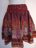 SUMMER  ~ Tiered Silk Blend Skirt!