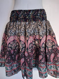 BOHEMIAN ~ Tiered Silk Blend Skirt!