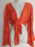 OM ~ Glow In This Wrap/Tie In Front Top!