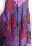 PURPLE  ~ Patchwork Cotton Wrap Skirt!