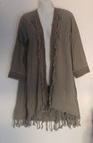 BOHEMIAN ~ Tasseled Hem Long Top!