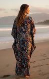 MIDNIGHT ~ Paisley Kaftan! FREE SIZE