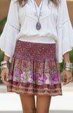 SUMMER  ~ Tiered Silk Blend Skirt!