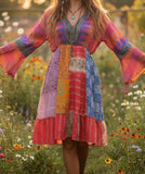 UPCYCLED ~ Silk Blend Midi Dress!