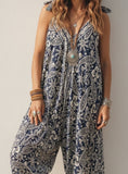 BOHEMIAN ~ Blue & White Jumpsuit!