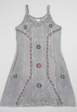 ETHNIC ~ Embroidery Dress With Sash Ties!