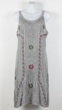 ETHNIC ~ Embroidery Dress With Sash Ties!