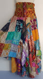 SILK SARI~ Patchwork  Dress/Skirt!