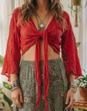 BATIK ~  Wrap/Tie In Front Top!