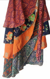 SILK  ~ 4 Layered Handcrafted Skirt!