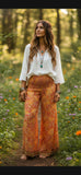 YELLOW  ~ Wide Leg Paisley Pants !