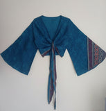 BLUE ETHNIC ~ Silk Blend Top!