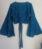 BLUE ETHNIC ~ Silk Blend Top!