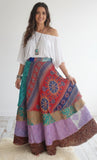 SILK  ~ 4 Layered Handcrafted Skirt!