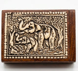 RUSTIC ~ Wood Elephant Box!