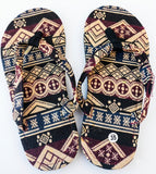 HANDMADE ~ Tribal Fabric Flip Flops!
